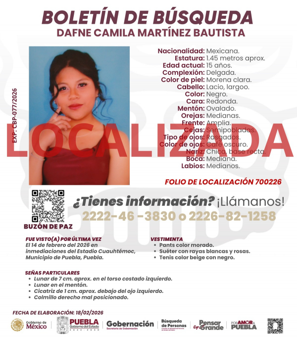 Dafne Camila Mart&iacute;nez Bautista