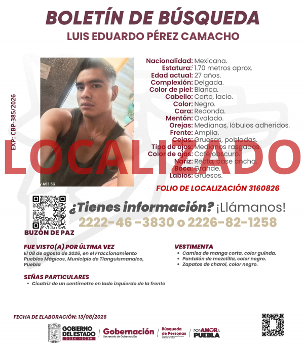 Luis Eduardo P&eacute;rez Camacho