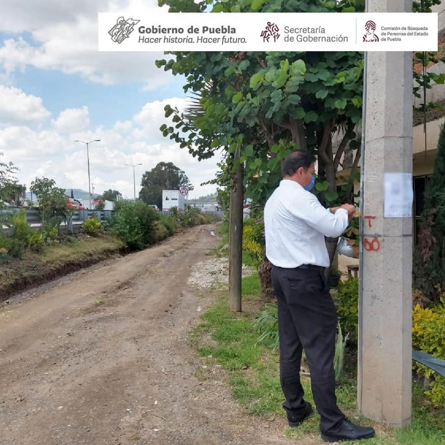 Esta tarde realizamos Acciones de Búsqueda de Personas Desaparecidas o No Localizadas en la junta auxiliar San Francisco Acatepec del municipio de San Andrés Cholula, Puebla.
