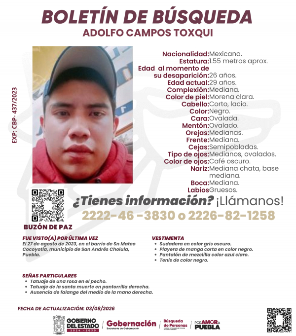 Adolfo Campos Toxqui - ACTUALIZACI&Oacute;N