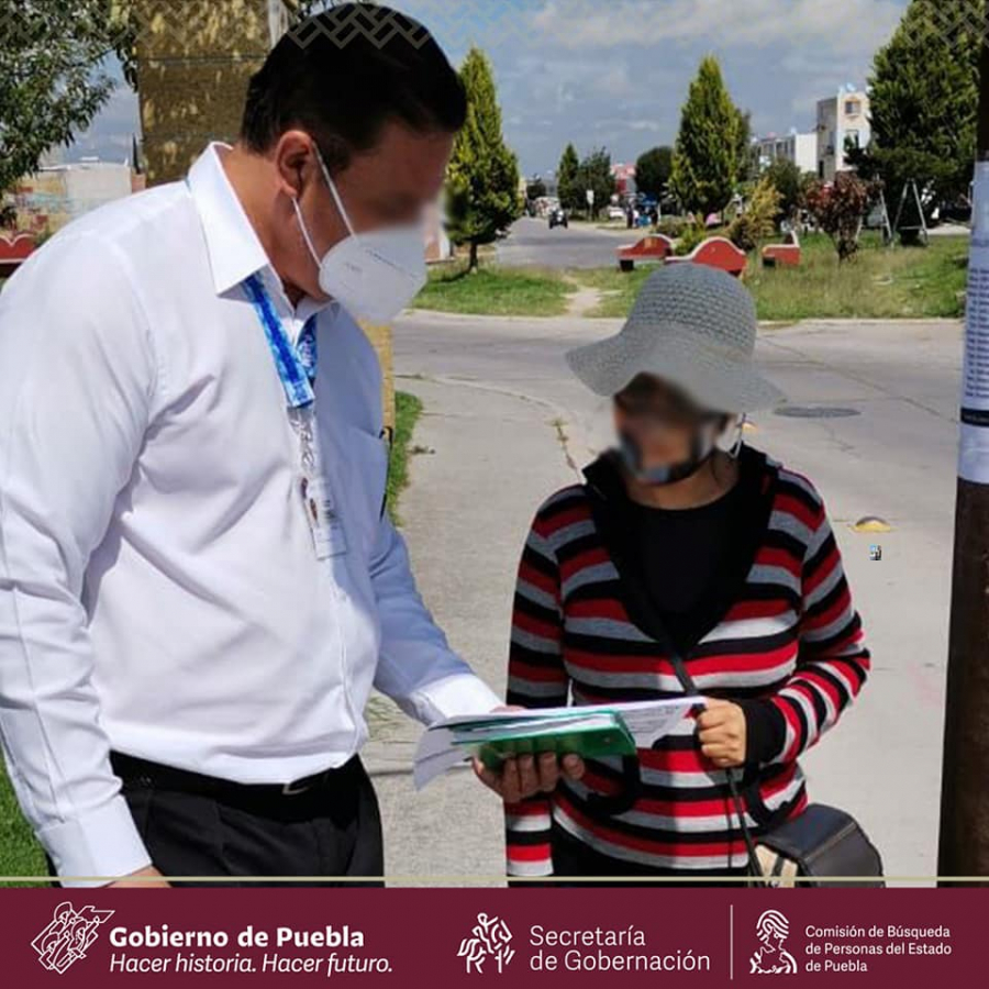 Se realizaron acciones de búsqueda en el municipio de Cuautlancingo, Puebla para localizar a G. M. M